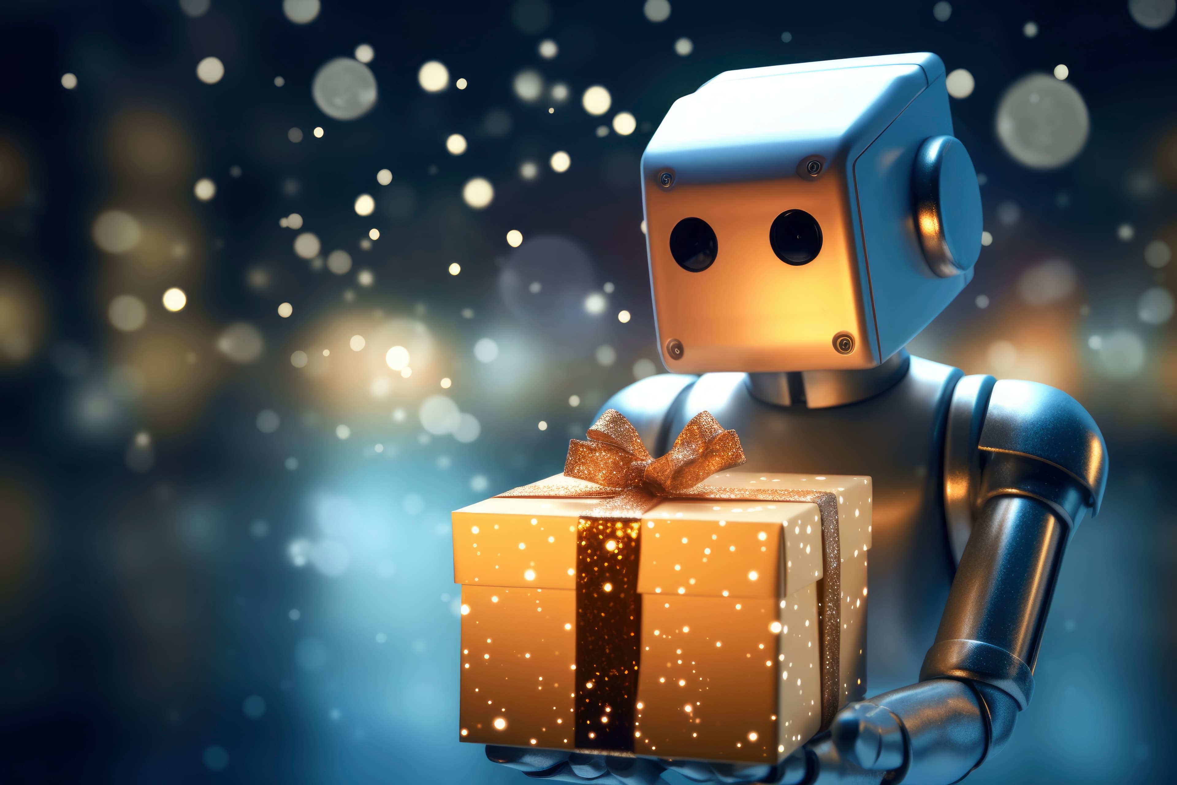 Futuristic Christmas Celebration Concept